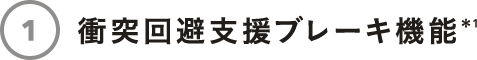衝突回避支援ブレーキ機能