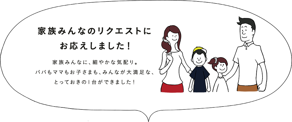 家族みんなのリクエストにお応えしました！